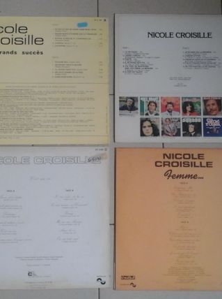 4 vinyles disques 33t nicole croisille 