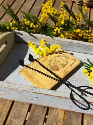 Plateau en bois dans sa patine d’ori 