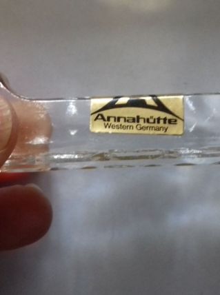 reposes couverts en cristal de plomb