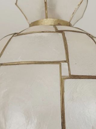 Lustre nacre et laiton