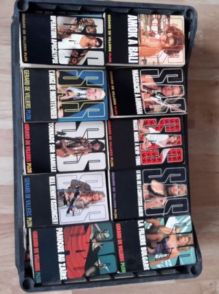 Lot de 87 roman d'espionnage SAS de Gérard de Villiers 