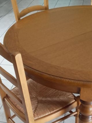 Belle table et chaise en chêne clair