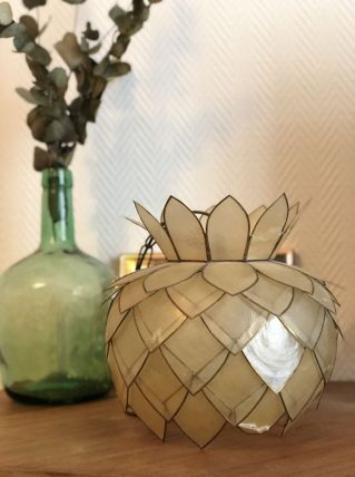 Suspension nacre et laiton 