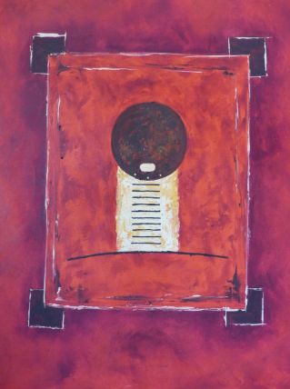 tableau de peintre thailandais 80x60cm