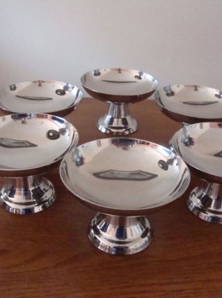 6 COUPES A GLACE EN INOX