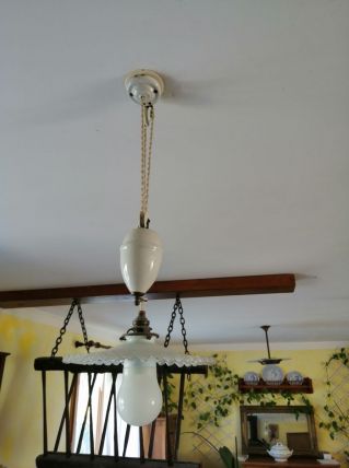 Très joli suspension monte et baisse avec contrepoids et fil
