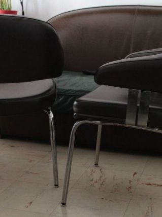 Paire de fauteuils, chaises type "Eero Saarinen"