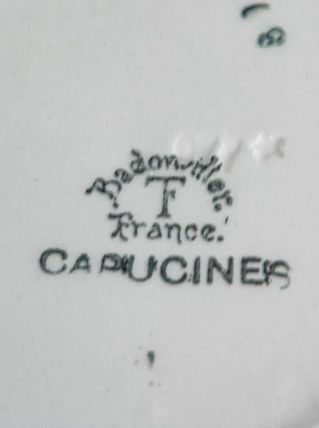 Lot 3 assiettes creuses Badonvillers modèle Capucines