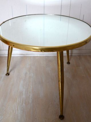 Petite table miroir vintage