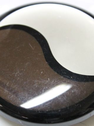 boucle de ceinture seventeen ronde yin et yan