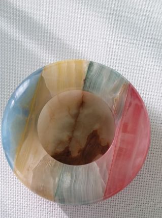 Beau cendrier vintage en onyx 