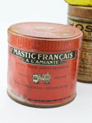 4 boîtes en métal anciennes