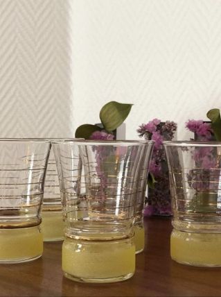 Verres à liqueur granites 