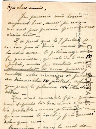 carte postale n et b chapelle tombeau MB Soubirous