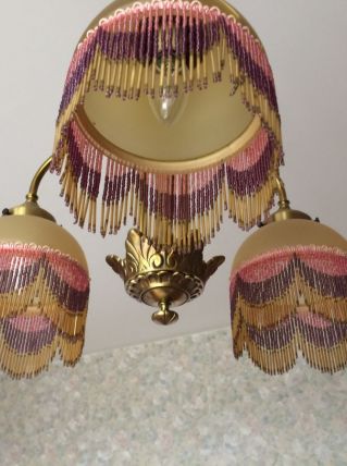 lustre rétro années 1970 ,3 suspentions