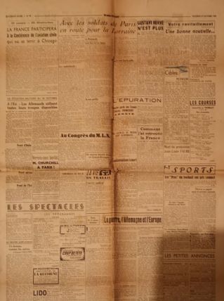 journal original d'époque franc tireur no de sept.1944 