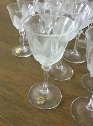 Verres cristal JC Durand France Modèle Florence 