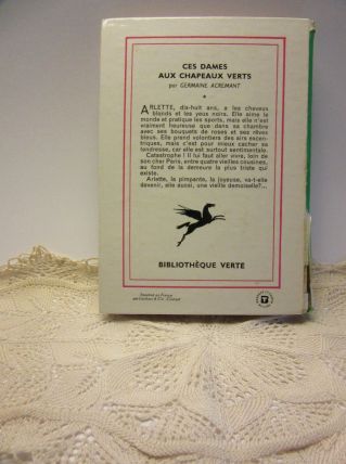 Ces dames aux chapeaux verts, Germaine Acremant bibliothèque