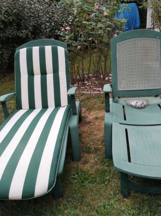 chaises longues de jardin