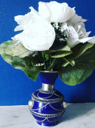 Vase bleu roi