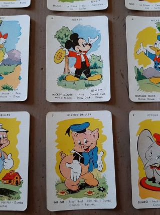 Ancien jeu des 7 familles Walt Disney Productions