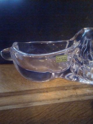 VIDE POCHE CENDRIER CRISTAL CHIEN