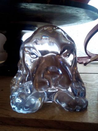VIDE POCHE CENDRIER CRISTAL CHIEN