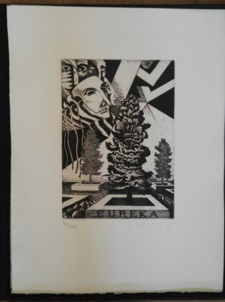 Gravure signée, numérotée, Giovanni Giannini pour Edgar Poe