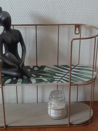 Étagère vintage métal et bois