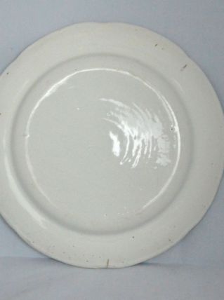 Assiette en faïence de l'est 19° décor oiseau excellent état