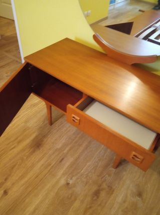 coiffeuse vintage en teck 
