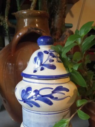 Pot d'apothicaire "MENTHE" en céramique