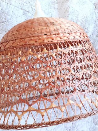 Suspension osier tressé