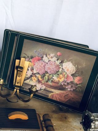 Trio de sets de table anciens 