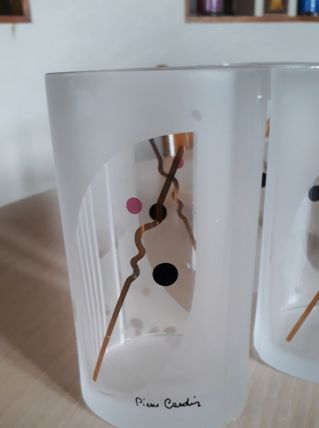 4 verres de luxe  pierre cardin  rare  1975  o