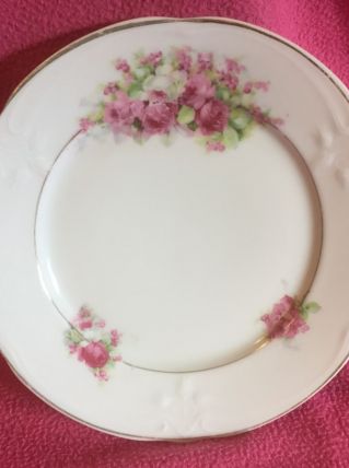 12 assiettes à dessert porcelaine