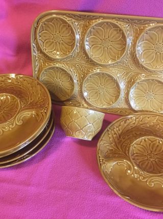 service à artichauts années 60 GIEN