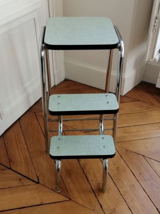 TABOURET ESCABEAU ANNEES 60