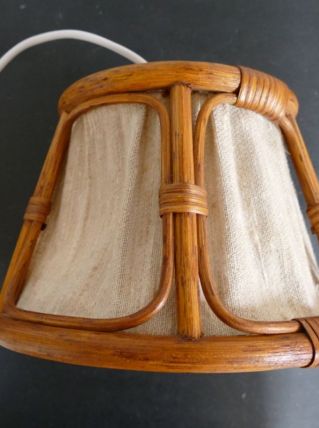 Suspension bois/coton style scandinave