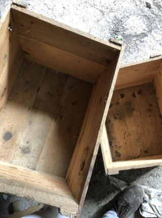 Caisses bois Persil