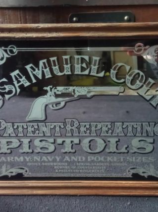 Miroir publicitaire Samuel Colt