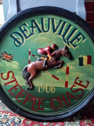 Joli tableau en bois Deauville 