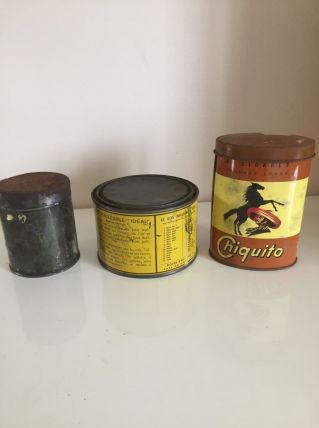 Lot Boites anciennes en Métal