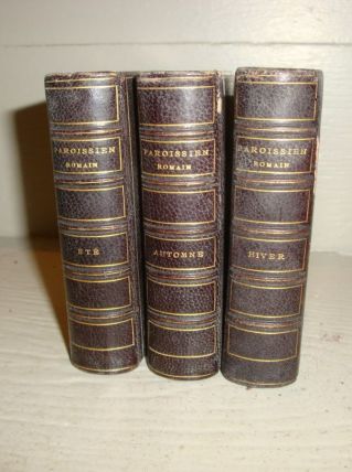 Livres ancien "Paroissien Romain" lot de 3