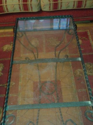 Table en fer forgée vintage 