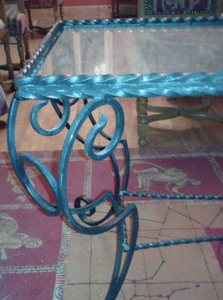 Table en fer forgée vintage 