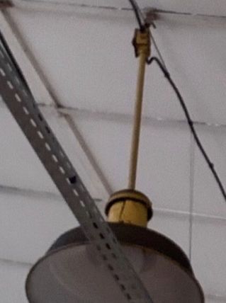 Suspension vintage style industriel