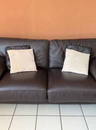 Canapé cuir vintage 