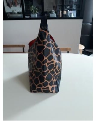 Sac créateur original noir/imprimé girafe