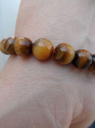 Bracelet Oeil de Tigre / Bouddha 